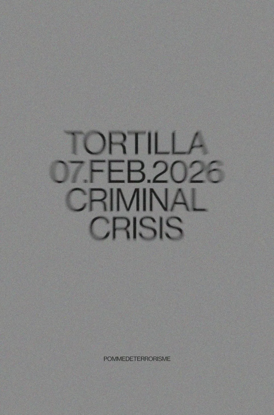 Cartel de Tortilla #201